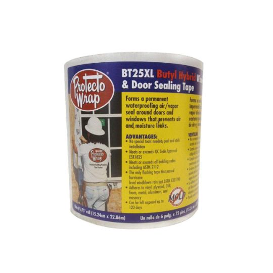 Protecto Wrap 6" x 75' BT25XL Window & Door Sealing Tape