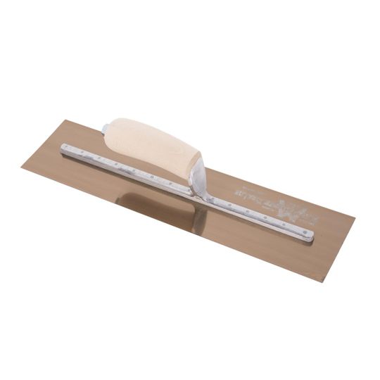 Marshalltown 16" x 4" Round End Finishing Trowel with Wood Handle