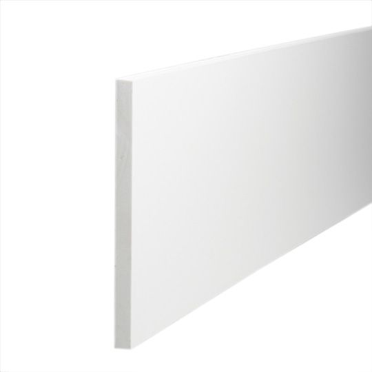 Ply Gem 5/8" x 12" x 18' BuildReady PVC Trim Board with Sealed Edges & Film - Smooth/Smooth