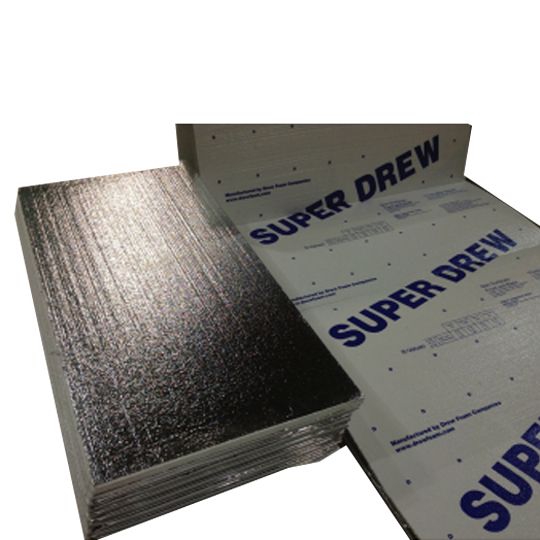 Drew Foam 1/4" Fanfold Insulation 1 Lb. Density - 2 Sq. Bundle
