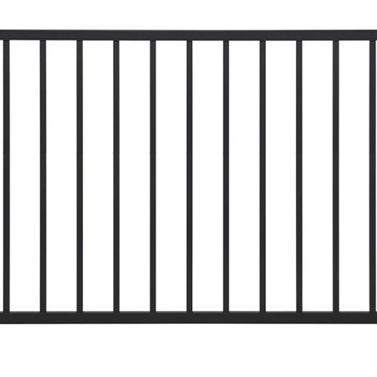 Trex Select Horizontal Rail Kit with Square Aluminum Balusters (no hardware) — TRXSHRKA642BK