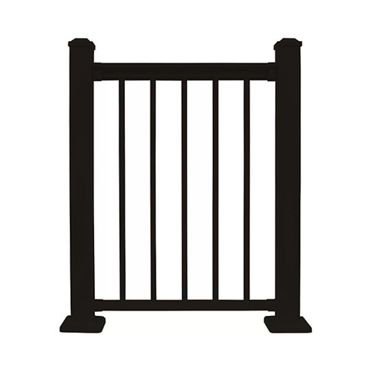 Envision 34" x 70" Fairway Steel Railing S110 Level Rail Panel Kit with Square Balusters