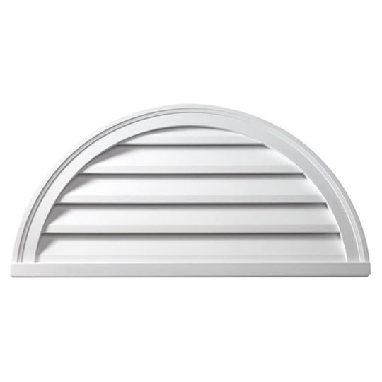 Fypon Molded Millwork 36" 4F Half-Round Louver Trim