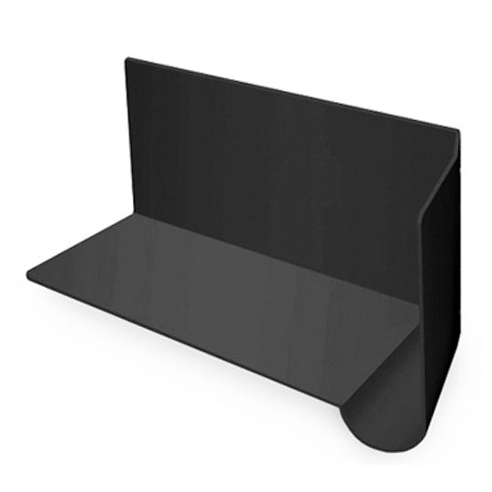 Parksite Plunkett-Webster DryFlekt Kick-Out Diverter Flashing - Right — PPW320DFRBK
