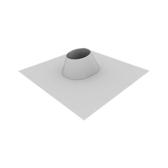 Able Sheet Metal 13" Galvanized Pipe Flashing