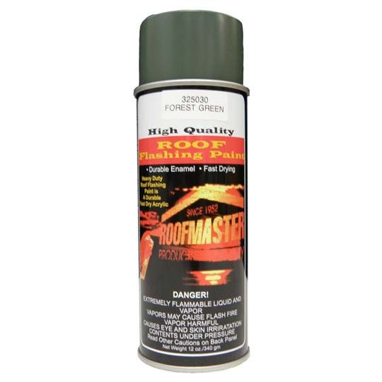 Roofmaster Roof Flashing Paint - 12 Oz. Spray Can — ROFFSPFG