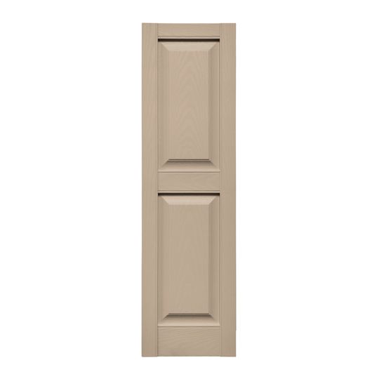 TRI-BUILT Standard Raised Panel Shutters (Pair) — TRI021443023