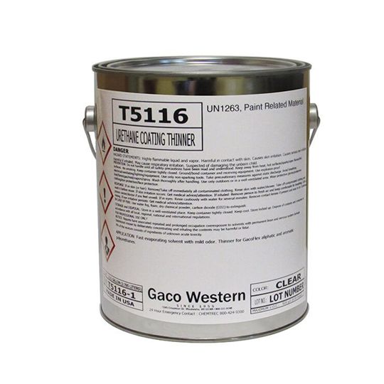 Gaco Western GacoFlex T5116 Thinner for Aliphatic & Aromatic Polyurethanes - 1 Gallon