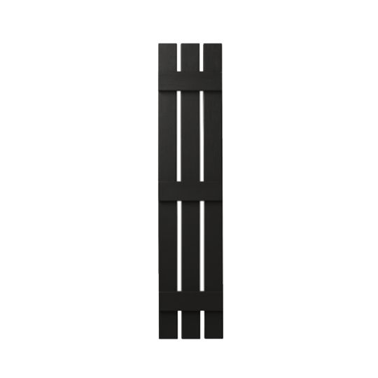 Mastic 12" x 75" Board & Batten Standard 3-Board Shutters - Open Style
