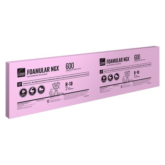 Owens Corning Foamular NGX F600 Rigid Foam Board Insulation