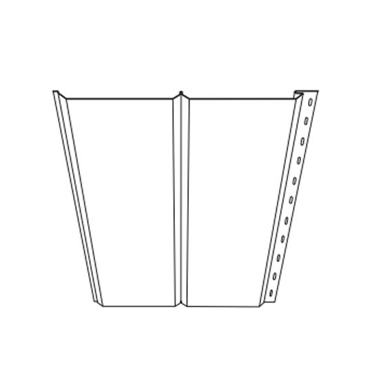 Mastic Envoy Double 6" Solid V-Groove Aluminum Soffit Panel — ACOSVG12N2035