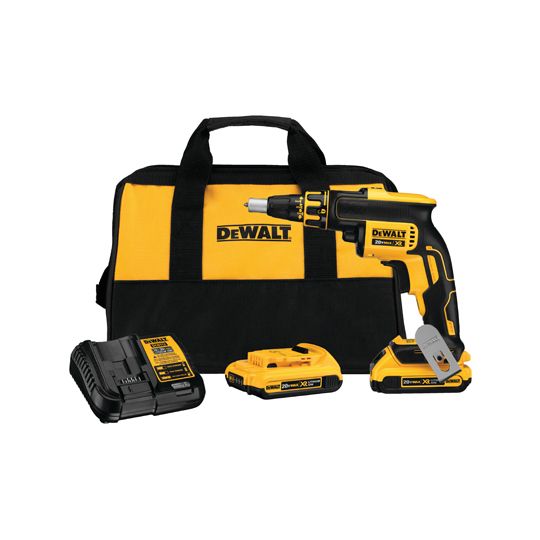 DeWalt 20V Max Cordless Xr Brushless Drywall Screwgun Kit (2 Ah)