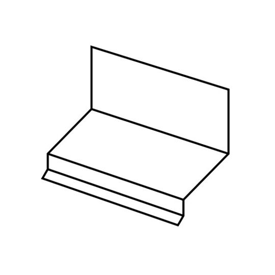 Berger Building Products .0125" DC1 Painted Aluminum Drip Cap — Flashings — BBPDC1BA2