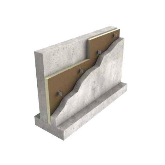 Hunter Panels 2" x 4' x 8' Xci ConCast Grade-III (25 psi) Reinforced Foil Facer Polyiso Insulation