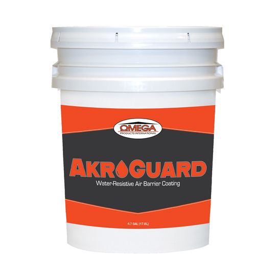Omega Products International AkroGuard Water-Resistive Air Barrier Assembly - 4.7 Gallon Pail