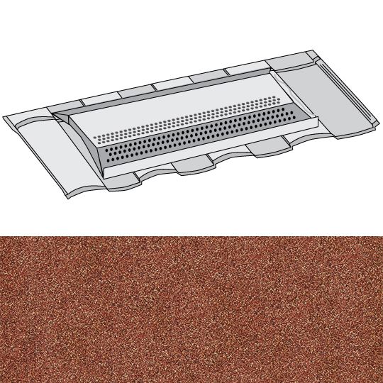 Unified Steel EZ-Vent Barrel-Vault Tile — Metal Roofing — BOREZVBVSF