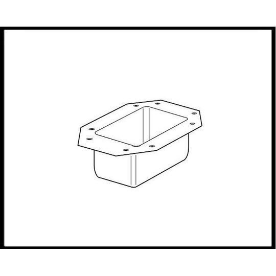 Mastic 3" x 4" Rectangular Outlet Tube