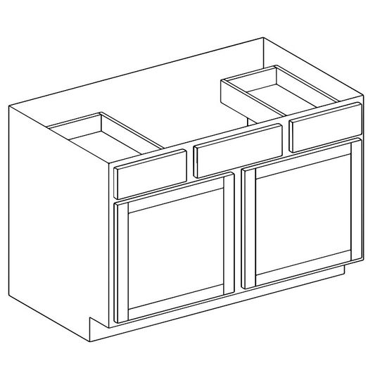 Wolf Home Products Grantley Vanity Sink Drawer Base Cabinet