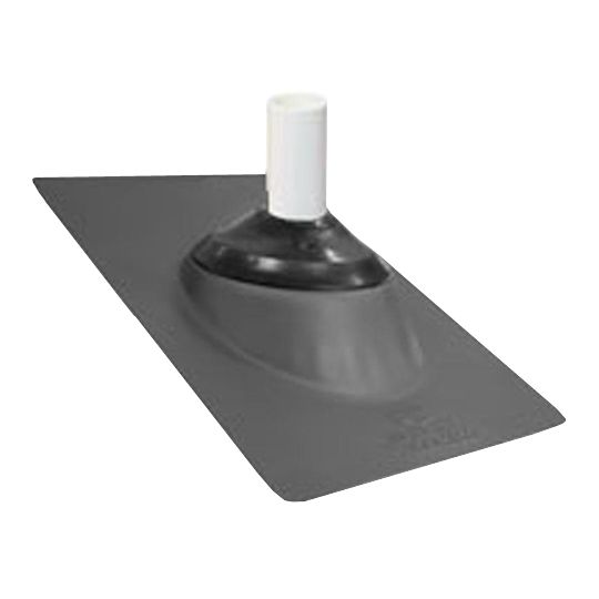 IPS 16" x 12" Multi-Size 3 in 4 (3 N 4) Aluminum Base Roof Flashing for 3" or 4" Vent Pipe — Flashings — IPSAB34GR