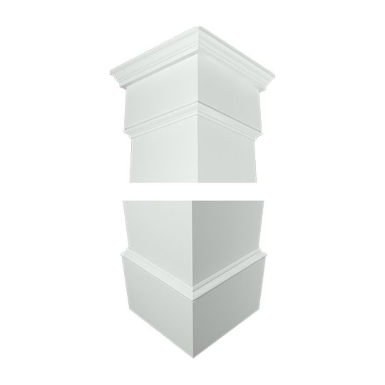 Royal Building Products 4" Traditional Cap & Base Set