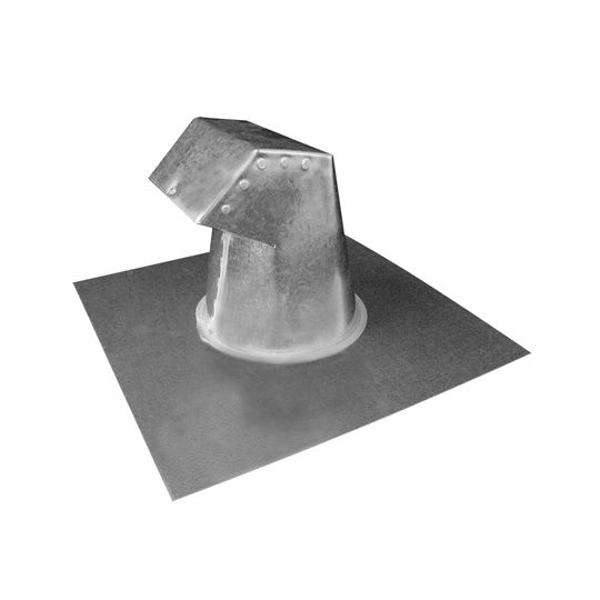 Ecco Manufacturing 6" Round Roof Jack, Flared Base, Galvanzied