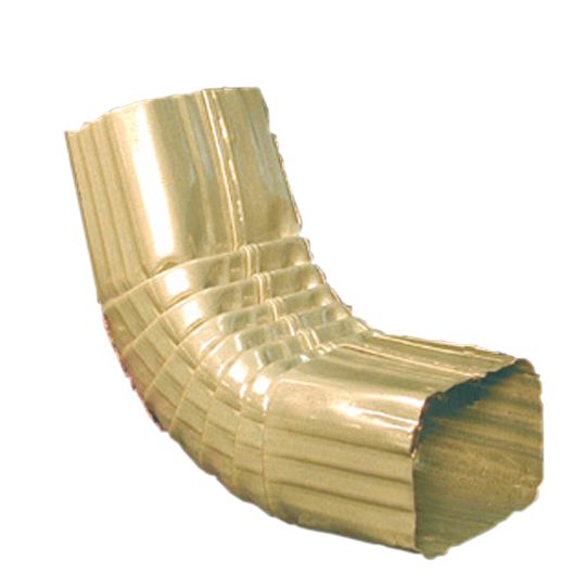 Berger Building Products 26 Gauge 2" x 3" Square Corrugated A-Style Galvanized Steel 75° Elbow