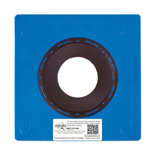 Quickflash P-400 4" Plumbing, Gas & Hvac Flashing Panel