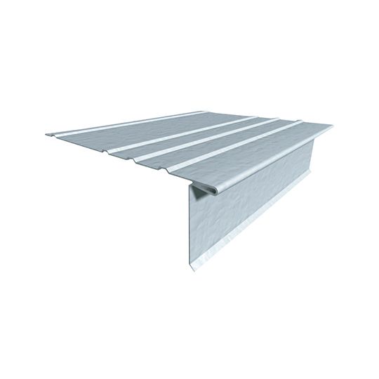 Caliber Metals 26 Gauge 1-1/2" x 5-1/4" x 10' DE-7 Oversize Galvanized Drip Edge — Flashings — CBMDE7BL