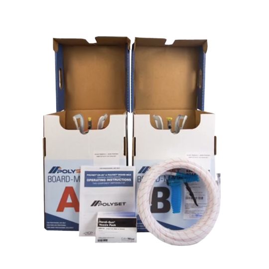 ICP Adhesives & Sealants Polyset Board-Max 2-Component System - 9 Sq. Ft.