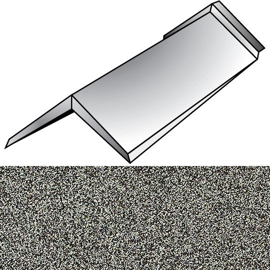 Unified Steel 6" x 14-1/2" Shake Cap Hip & Ridge — Metal Roofing — BORSHKCIW