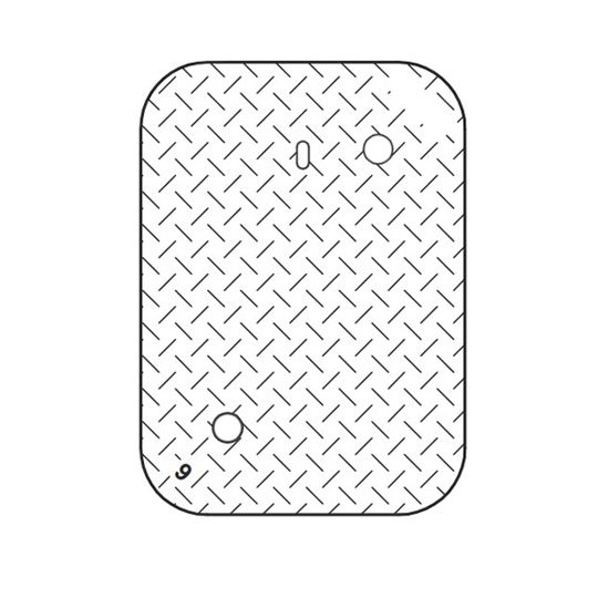 Oldcastle Enclosures 10" x 17" Christy N09 61J Concrete Electric Cover