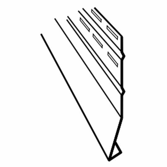 Gentek 2-1/2" x 10' Aluminum Starter Strip