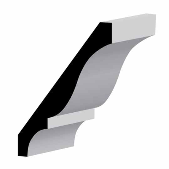 Wholesale Millwork 9/16" x 5-1/4" Primed Finger-Jointed Crown Moulding