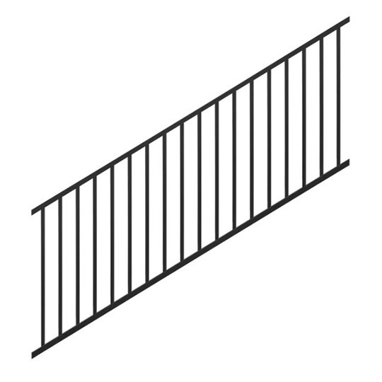 Trex Select Stair Rail Kit with Square Aluminum Balusters (no hardware) — TRXSSRKA836BK