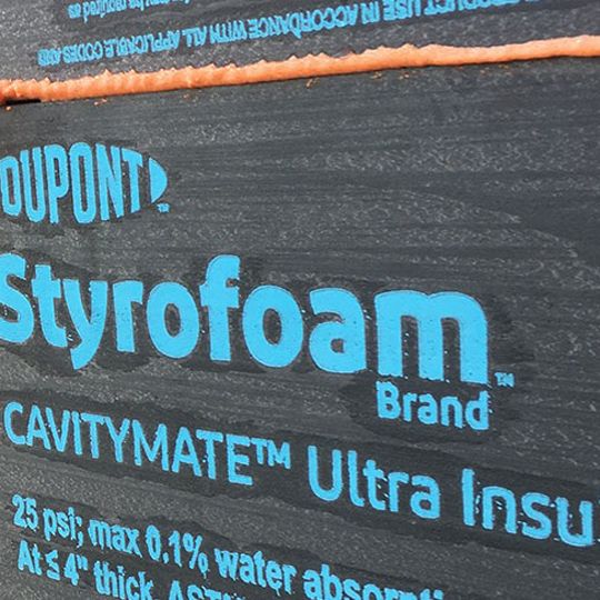 DuPont Styrofoam Brand Cavitymate Ultra XPS Foam Insulation — Commercial Insulation — DDPCMU2181696ST
