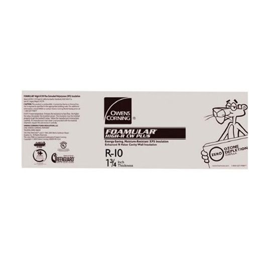 Owens Corning 3" x 16" x 96" Foamular High-R Cw Plus Extruded Polystyrene (XPS) Insulation