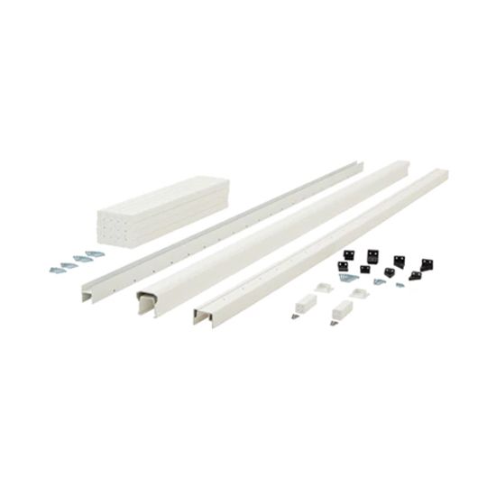 Fiberon 36" x 6' HavenView CountrySide Composite Line/Stair Rail Kit with Square Balusters — FIDFRS36KIT6W