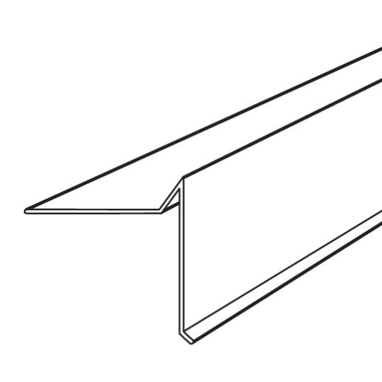 TRI-BUILT 26 Gauge x 3-1/4" x 3-1/2" Gravel Stop