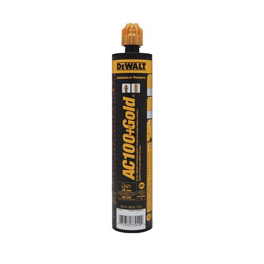 Powers Fasteners AC100+ Gold Vinylester Injection Adhesive Anchoring System - 10 Oz. Quik-Shot Cartridge