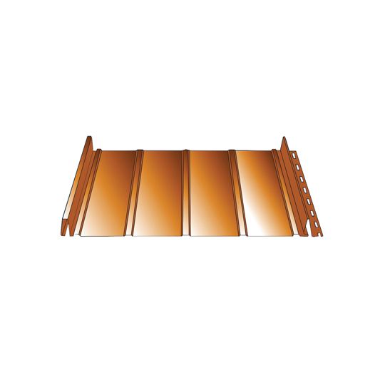 Ideal Roofing 26 Gauge x 16" Hf Pre-Painted Galvanized Steel Panel