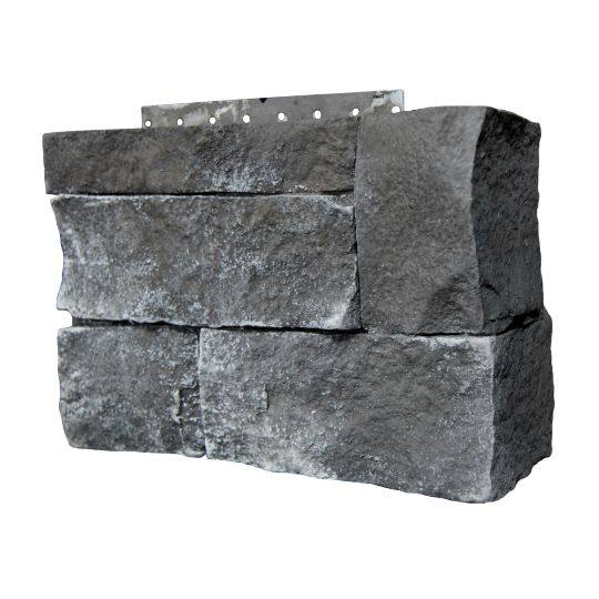 CertainTeed Siding STONEfacade Ledgestone Right Corners - Carton of 6 — CERLSRCAS