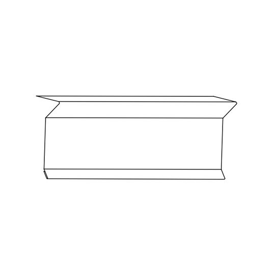 Quality Edge .019" x 10' Aluminum Siders Edge — Flashings — QEDSE604
