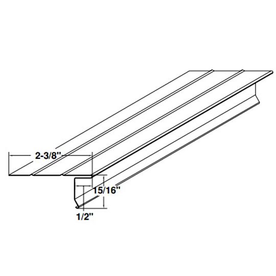 Mastic 1" x 2-7/8" x 10' Light T-Drip Edge — Flashings — ACOTD1029L33