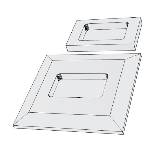 Royal Building Products 8-1/4" x 7-3/4" Celect Electrical Mount — ROYCELELMSHLSHL