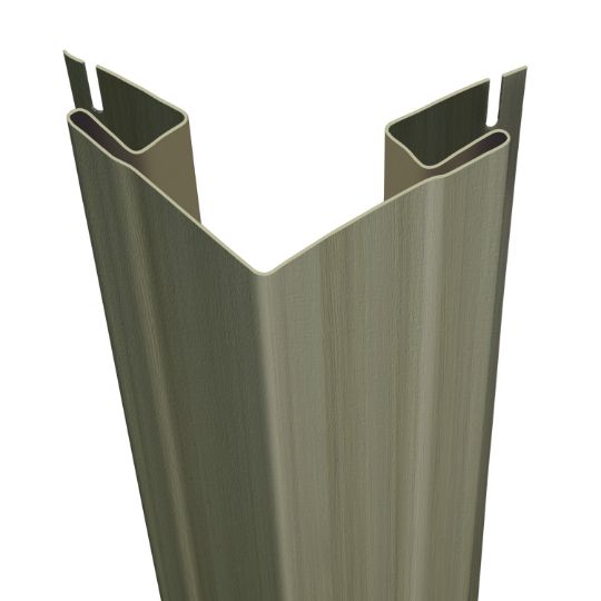 CertainTeed Siding 3/4" x 3-1/3" x 10' Outside Corner Post - Woodgrain Finish — CEROSCP34WG10ABB