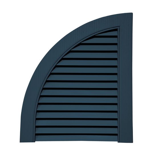 Mid-America Open Louver Quarter Round Arch Top for Standard Louver Shutters — MABATL14CB