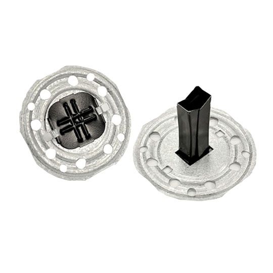 GAF Drill-Tec 1.7" Leg Base Sheet Fasteners with 2.7" Plates — GAFCRBSFPA175