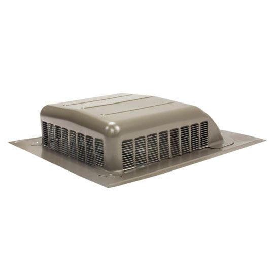 Air Vent Airhawk Galvanized Slant Black Static Vent — Ventilation and Drainage — AIRRVGL50WW