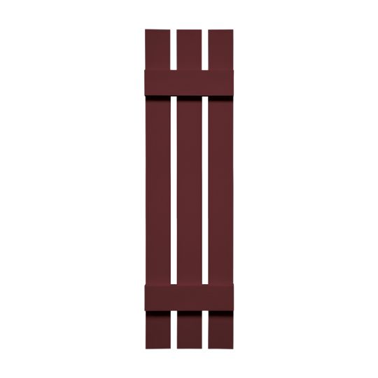 TRI-BUILT Standard Board-N-Batten 3-Board Spaced Shutters (Pair) — TRI031247078