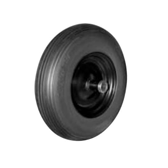 Roofmaster 4" x 8" Ribbed Carefree Tires Bore Wheel Assembly 6HL 5/8"
